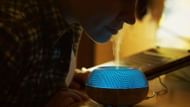 Steam inhalation is effective on throat infections. (Image via Freepik/DCstudio)